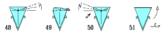 Diagrams for steps 48-51.