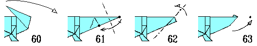 Diagrams for steps 60-63.