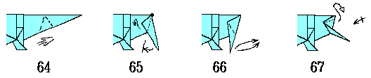 Diagrams for steps 64-67.